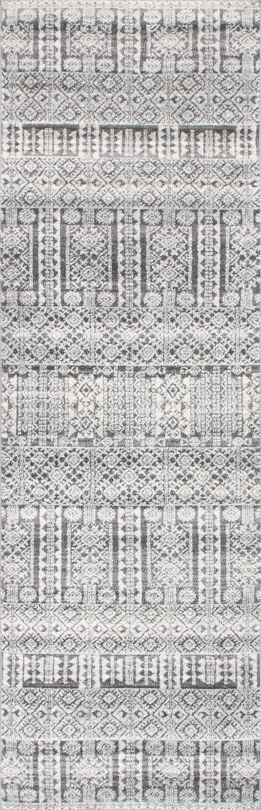 Ivory Trellis Area Rug 160x230 cm Soft Durable Design