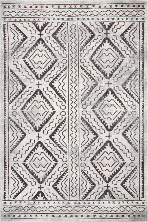 Ivory Trellis Area Rug 90x150 cm