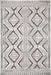 Ivory Trellis Area Rug 90x150 cm