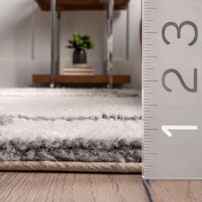 Ivory Washable Wool Rug 150x240 cm