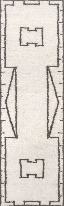 Ivory Washable Wool Rug 150x240 cm