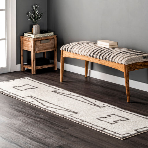 Ivory Washable Wool Rug 150x240 cm
