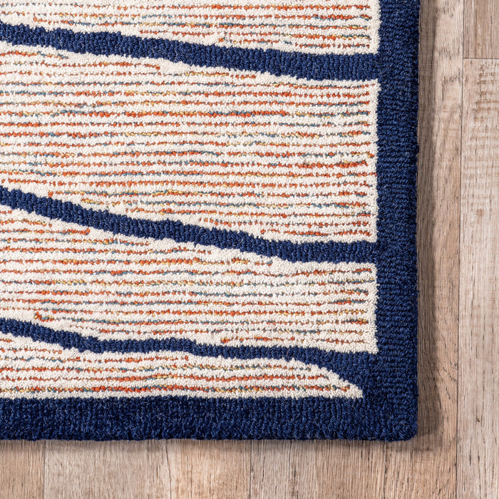 Ivory Western Desert Area Rug with Textured Weave