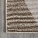 Ivory Wool Abstract Area Rug for Modern Home Decor