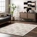 Ivory Wool Area Rug for Modern Living Spaces