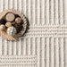 Ivory Wool Cotton High-Low Area Rug 150x240 cm