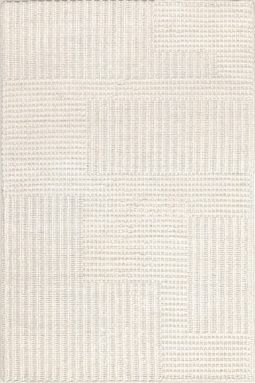 Ivory Wool Cotton High-Low Area Rug 150x240 cm