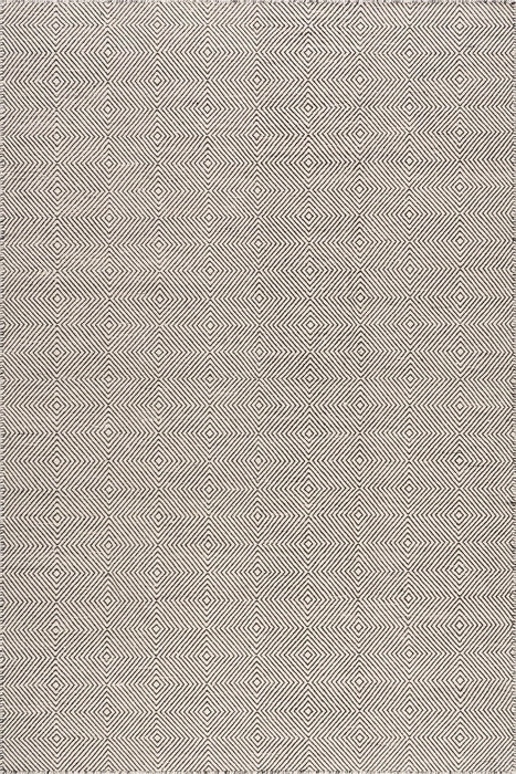 Ivory Wool Diamond Area Rug 150x240 cm