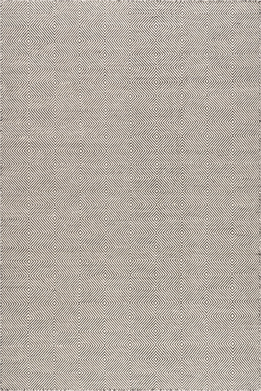 Ivory Wool Diamond Area Rug 150x240 cm