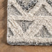 Ivory Wool Lattice Area Rug 160x230 cm