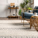 Ivory Wool Textured Area Rug 160 cm x 230 cm
