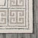 Ivory Wool Trellis Area Rug 120 cm x 180 cm