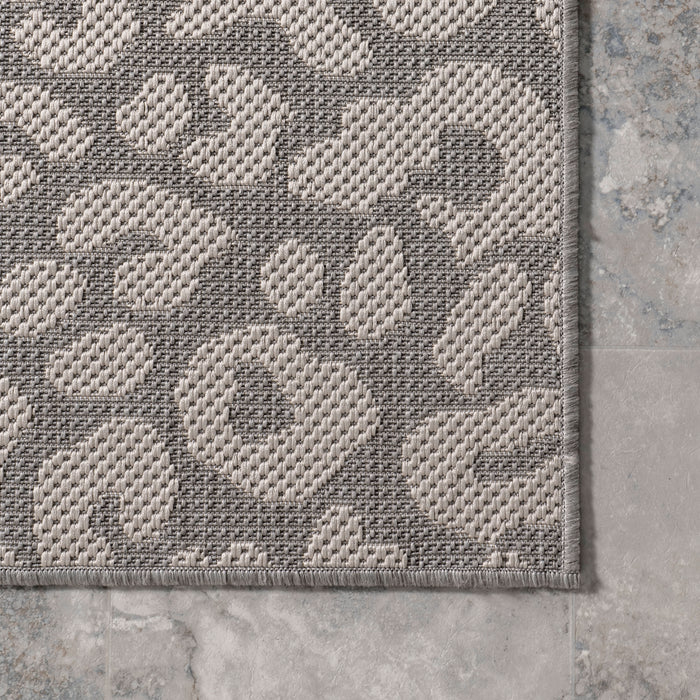 Jaelyn Leopard Print Indoor Outdoor Area Rug 90x150 cm