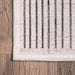 Jaelynn Grey Machine Washable Striped Rug 120x180 cm