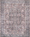 Janice Grey Medallion Machine Washable Area Rug 120x180 cm
