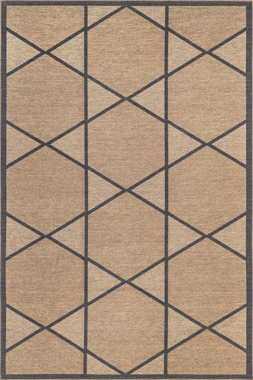 Jaquenetta Washable Jute-Look Trellis Rug 75x150 cm brun