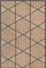 Jaquenetta Pestävä Jute-Look Trellis-matto 75x150 cm Ruskea