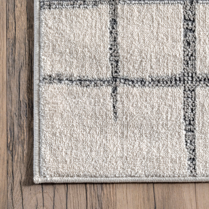 Jasmine Beige Lattice Area Rug 160x230 cm