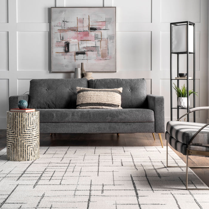 Jasmine Beige Lattice Area Rug 160x230 cm