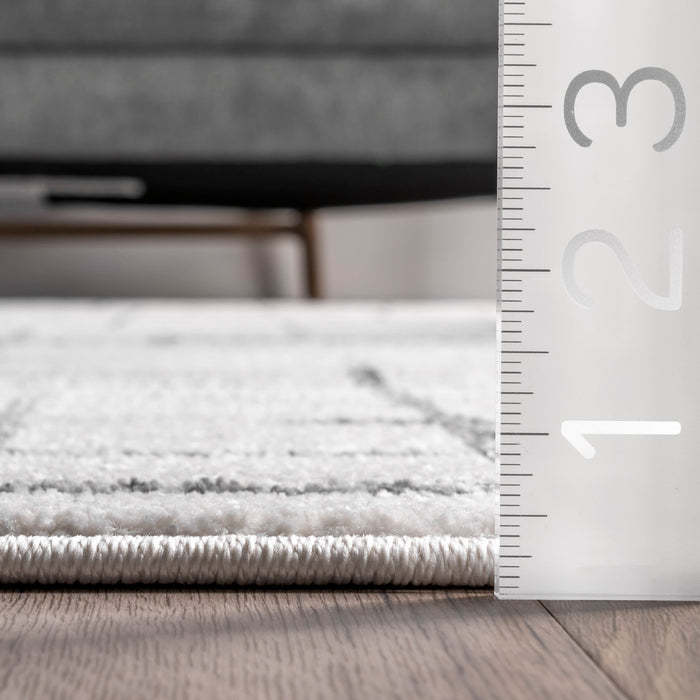 Jasmine Beige Lattice Area Rug 160x230 cm