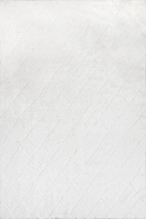 Jaylene Plush Cloud Washable Area Rug 152 Cm White