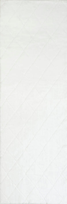 Jaylene Trellis Plush Cloud Washable Area Rug 152x244 cm