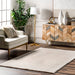 Jaylene Trellis Plush Washable Area Rug 130x180 cm Beige
