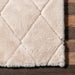 Jaylene Trellis Plush Washable Area Rug 130x180 cm Beige