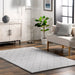 Jaylene Washable Silver Plush Cloud Area Rug