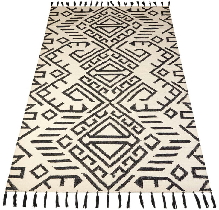 Jazmin JZM06 Black White Rug