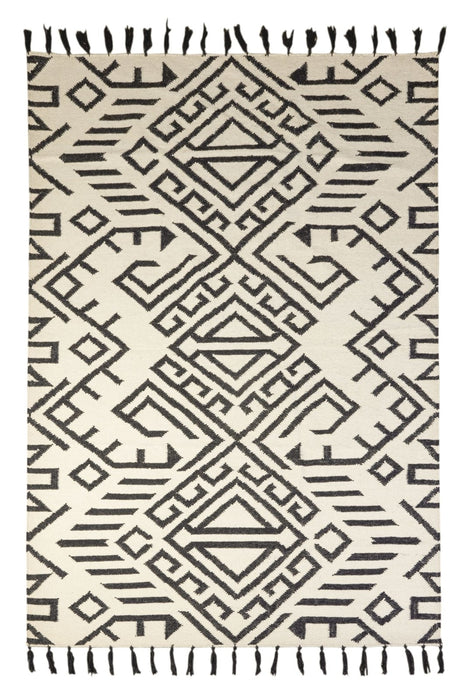 Jazmin JZM06 Black White Rug