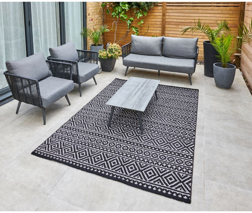 Jazz JAZ03 Grey Black Rug