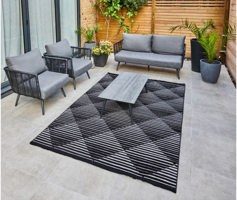 Jazz JAZ09 Grey Black Rug