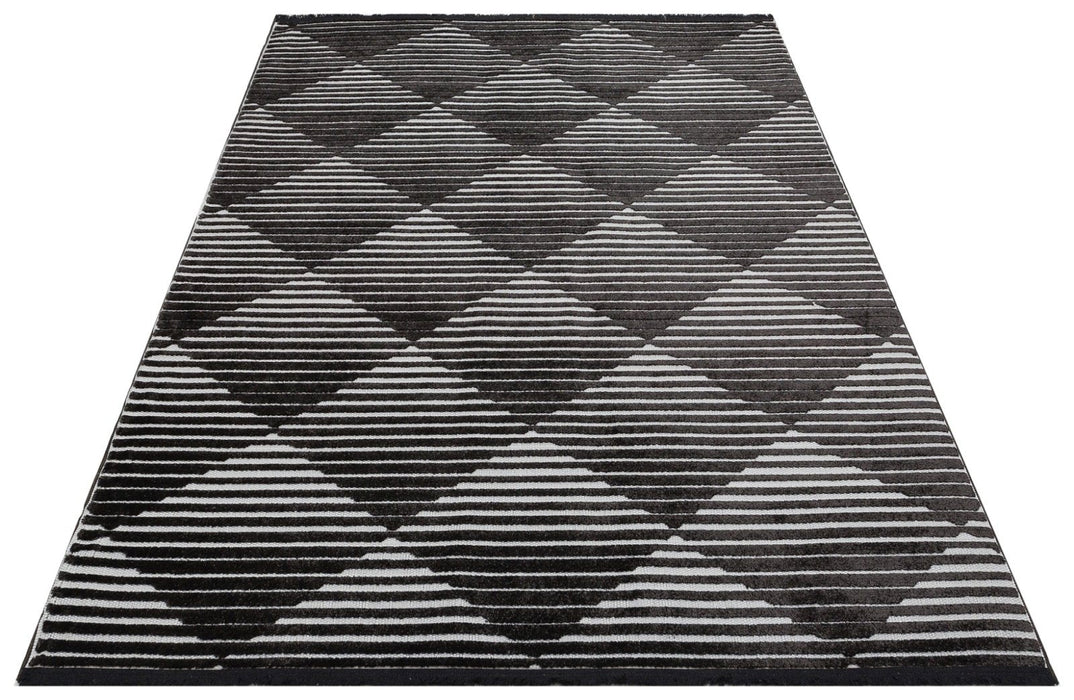 Jazz JAZ09 Grey Black Rug