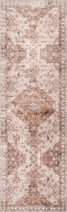 Jessamine konepestävä geometrinen alueen matto 152x213 cm beige