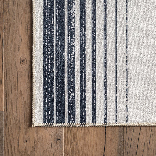 Jillian Moon Navy Machine Washable Area Rug 152x244 cm