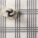 Joanne Light Grey Plaid Area Rug 160 x 230 Centimeters