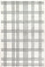 Joanne Light Grey Plaid Area Rug 160 x 230 Centimeters