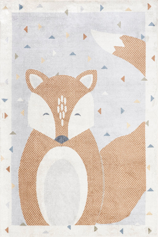 Jolena Fox Kids Washable Area Rug 120cm Beige