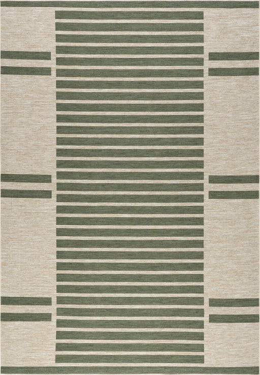 Jordan Striped Indoor Outdoor Rug 152 Cm Green