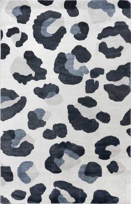 Josie Abstract Skyscape Area Rug in Light Grey 152 cm x 244 cm