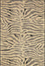 Jovie Dark Grey Zebra Striped Area Rug 150 x 240 cm