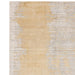 Alfombra Juno Modern Abstract Tonal Ombre tejida a mano con textura brillante de viscosa de tejido plano citrino ocre/dorado/gris pardo/caramelo