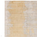 Alfombra Juno Modern Abstract Tonal Ombre tejida a mano con textura brillante de viscosa de tejido plano citrino ocre/dorado/gris pardo/caramelo