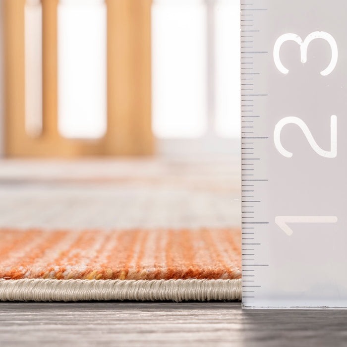 Justine Beige Geometric Area Rug for Modern Homes