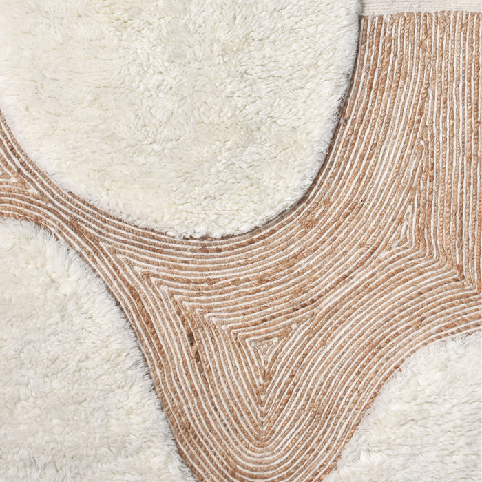 Jute And Wool Halfmoon Wall Hanging Decor