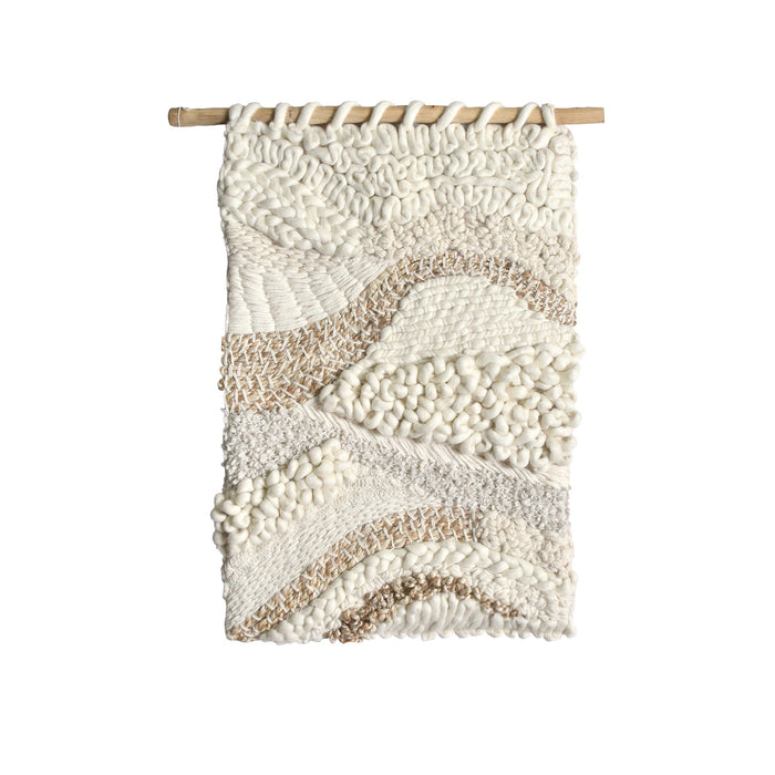 Jute And Wool Wall Hanging Art Decor
