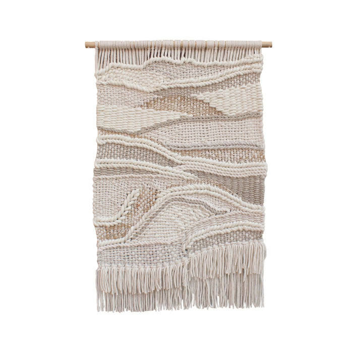 Jute And Wool Wall Hanging Decor