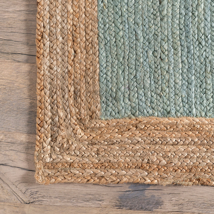 Jute Area Rug Green Soft Underfoot Various Sizes Available