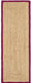 Jute Border Raspberry Runner Rug